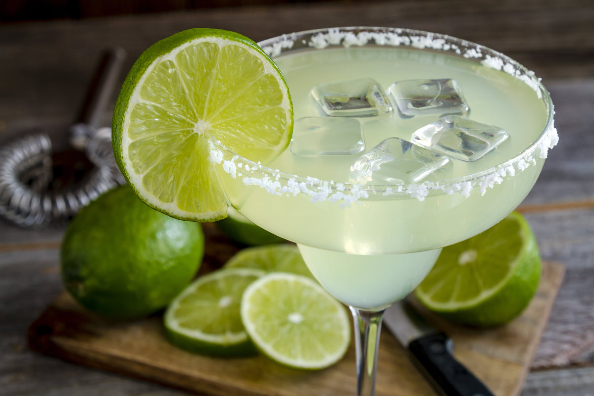 Batts Hill Surrey Dry Gin-a-Rita, a gin margarita with salted rim