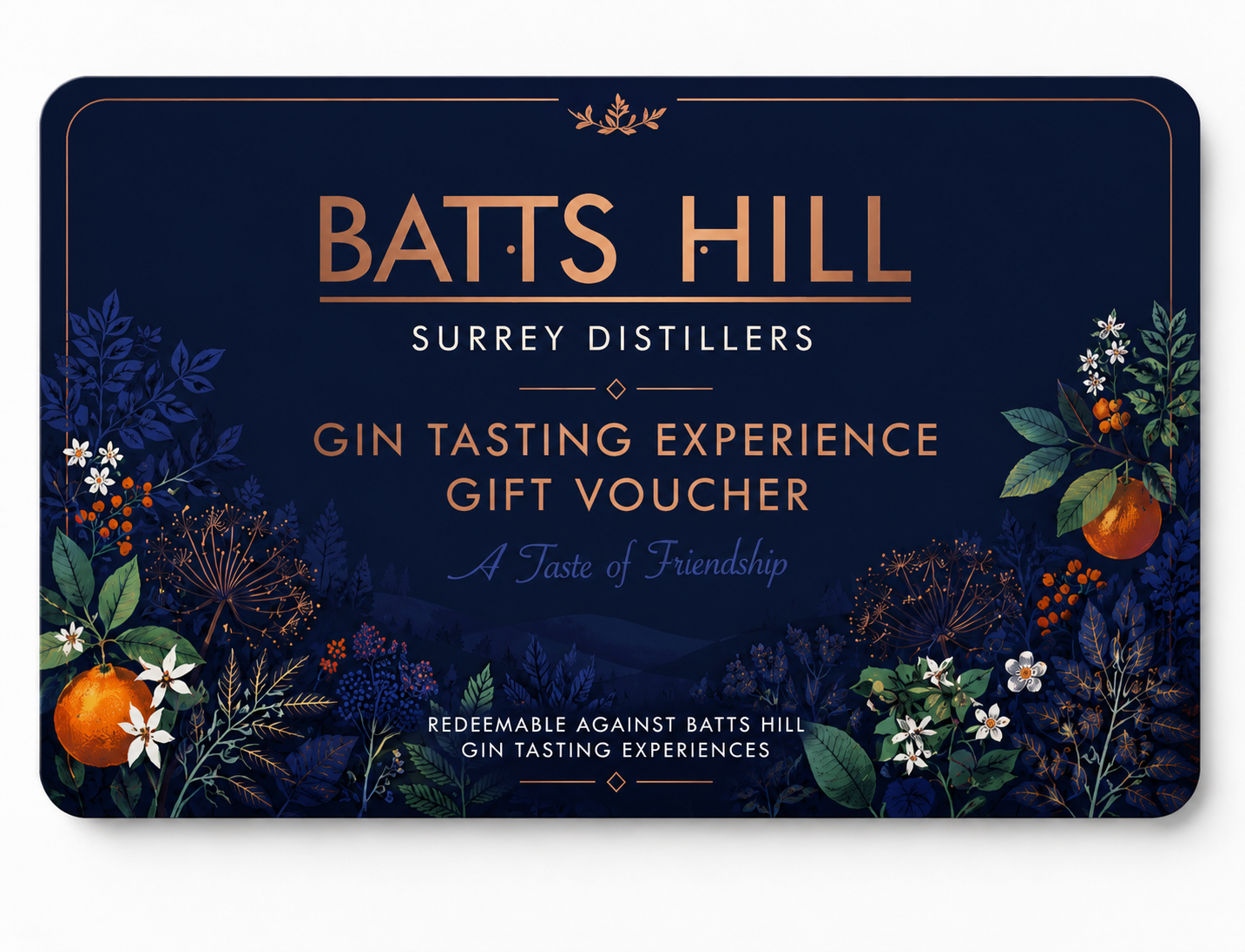 Batts Hill Gin Tasting Experience Gift Voucher