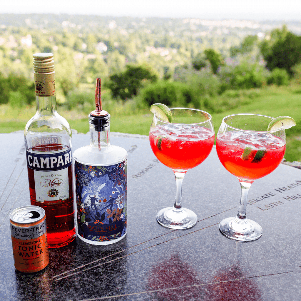 Batts Hill Gin with Campari and Clementine Tonic