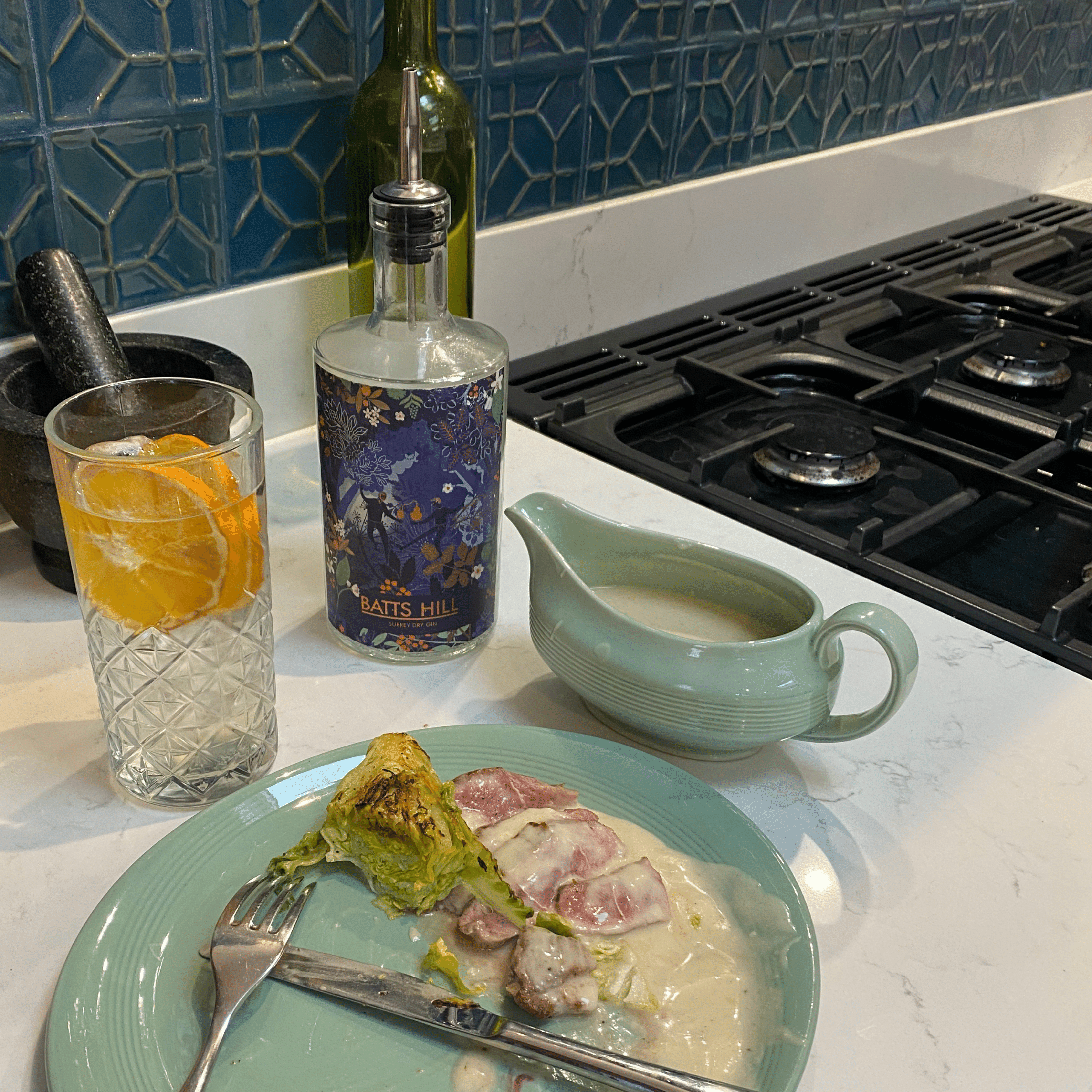 Lamb Steak with Batts Hill Surrey Dry Gin Sauce
