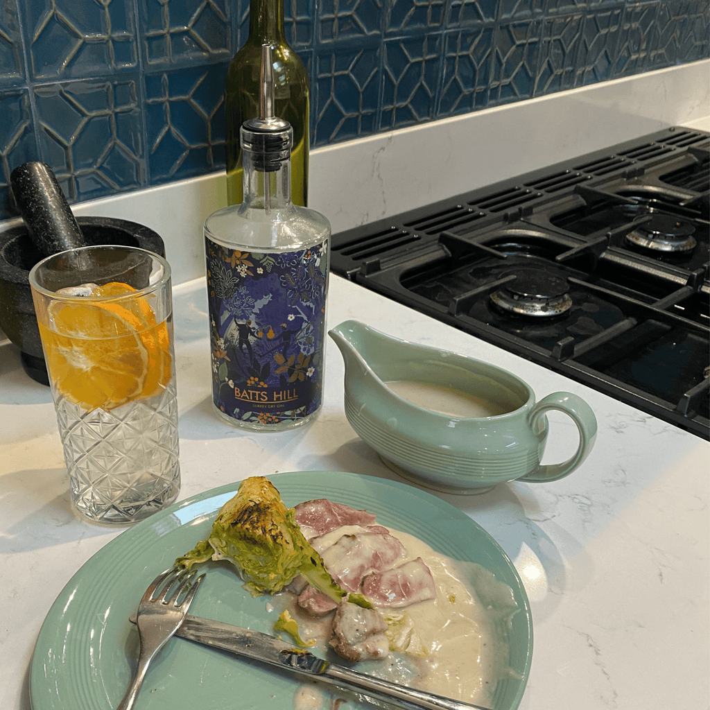 Lamb Steak with Batts Hill Surrey Dry Gin Sauce