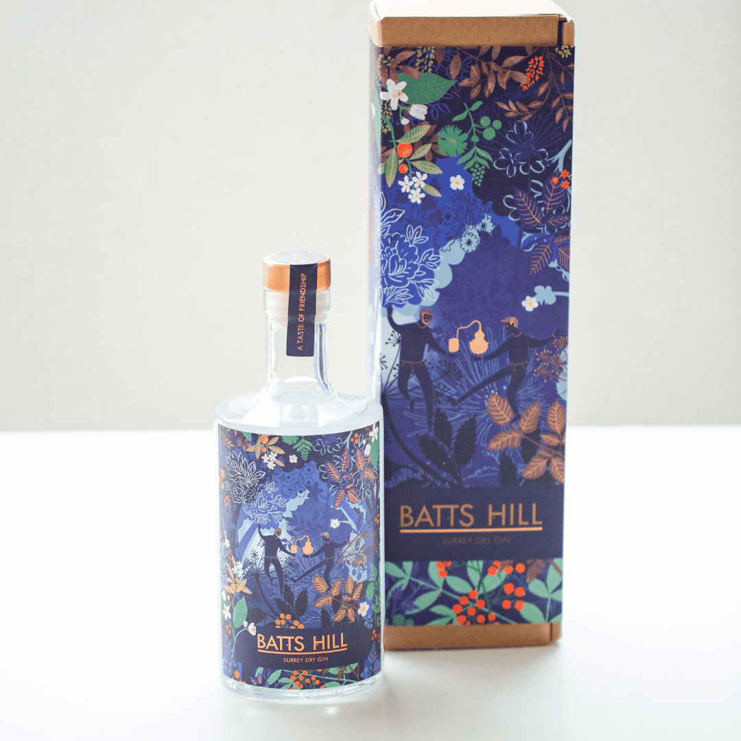 Batts Hill Surrey Dry Gin 70cl Classic Gift Box