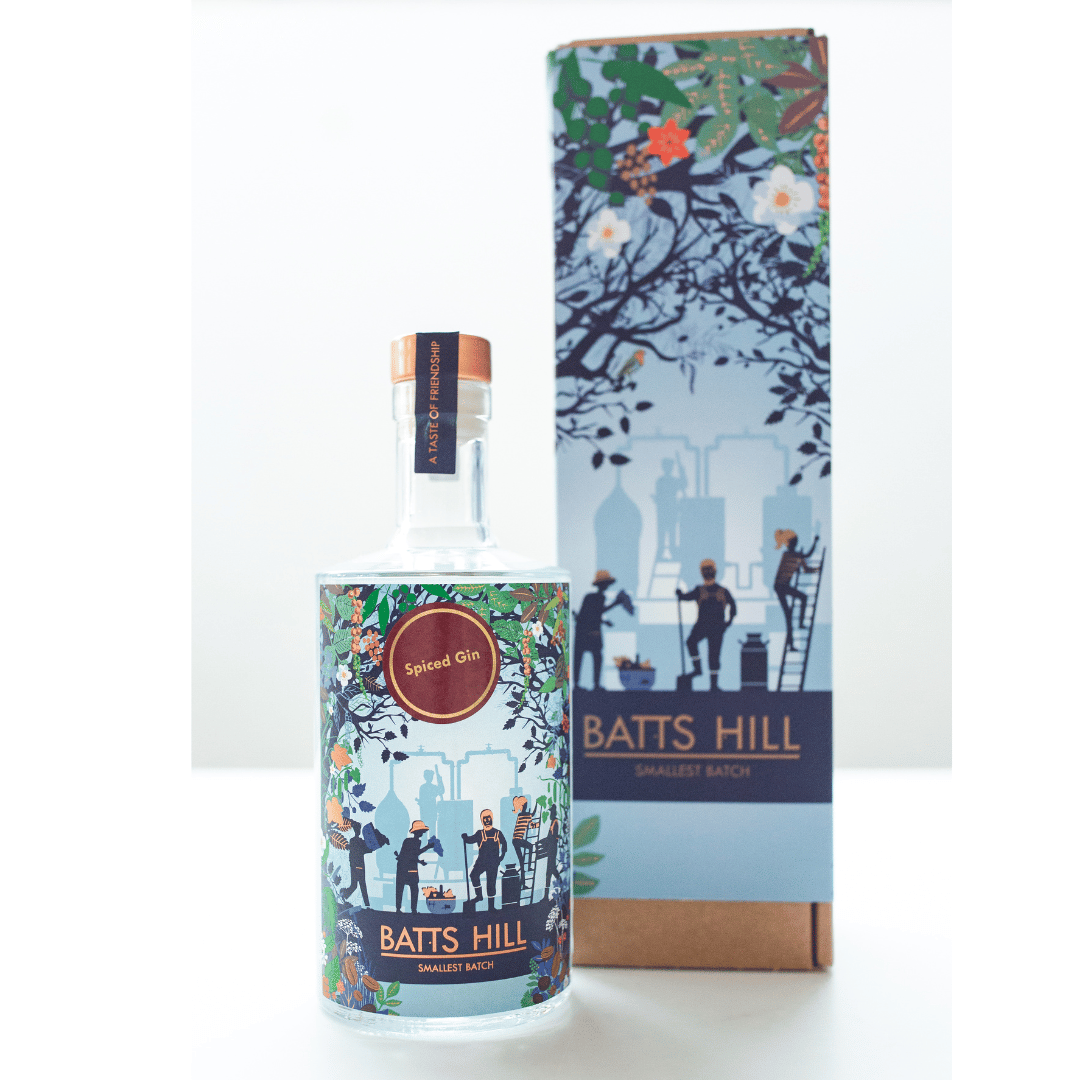 Batts Hill Smallest Batch Surrey Spice Gin 70cl Gift Box