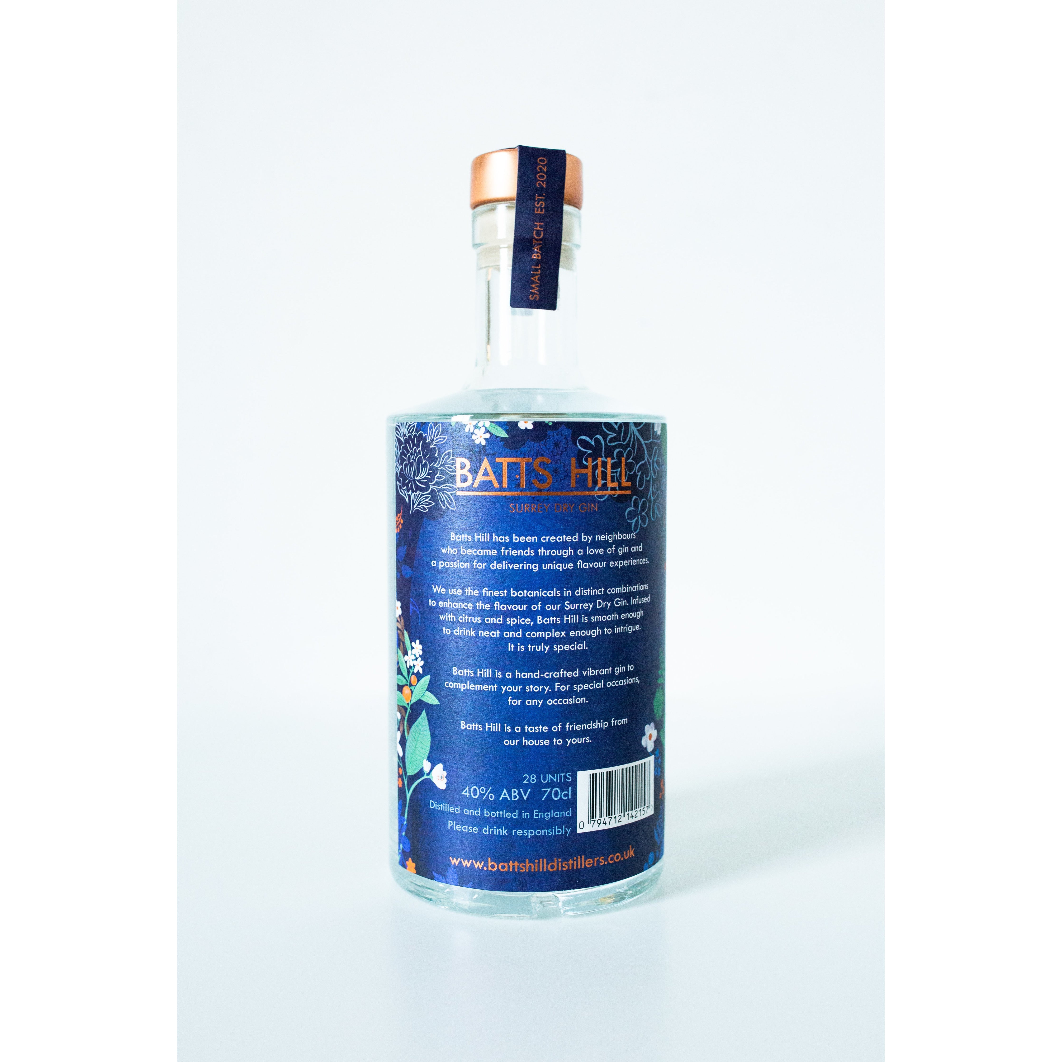Batts Hill Surrey Dry Gin 70cl